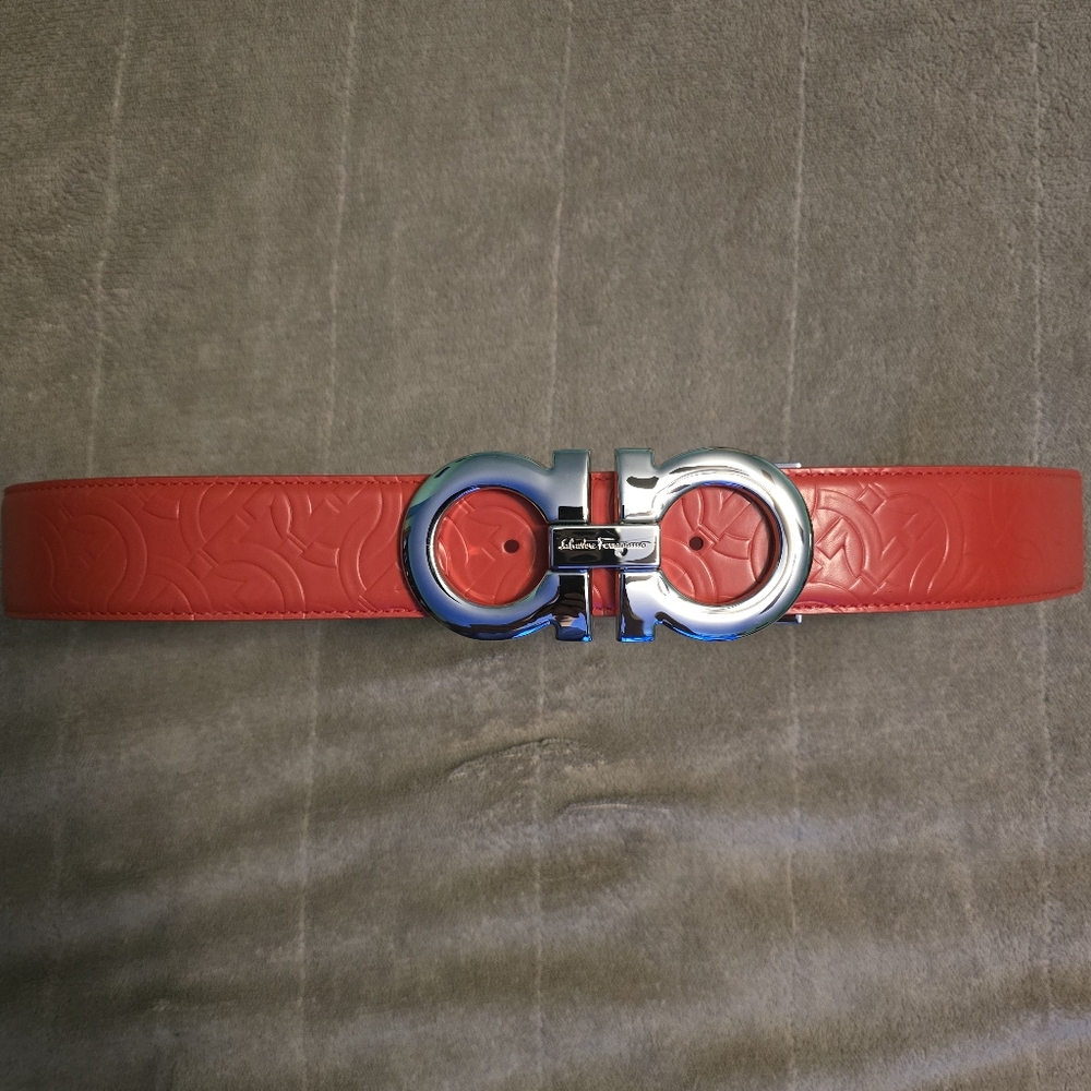 Red Ferragamo Belt
